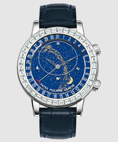 Best replica Patek Philippe Grand Complications Celestial 6104 White Gold watch 6104G-001